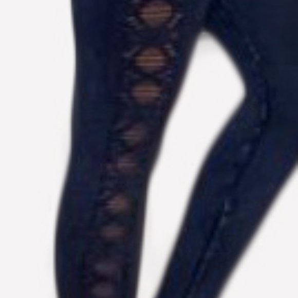 Ultra Soft Side Pointelle High Waist Leggings - Picture 2 of 4